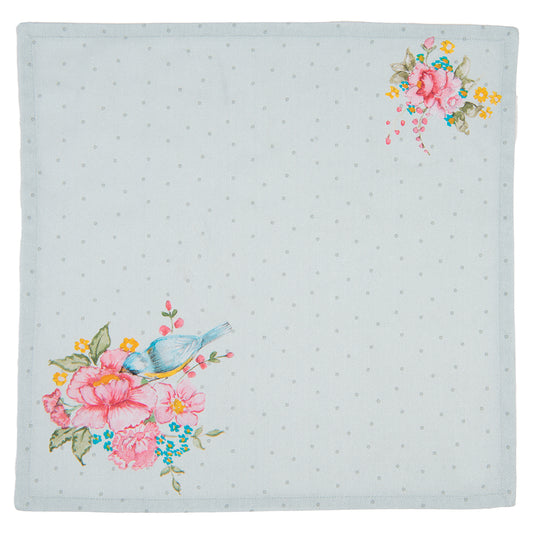 Servietten aus 100 % Baumwolle mit sommerlichem Rosenmotiv