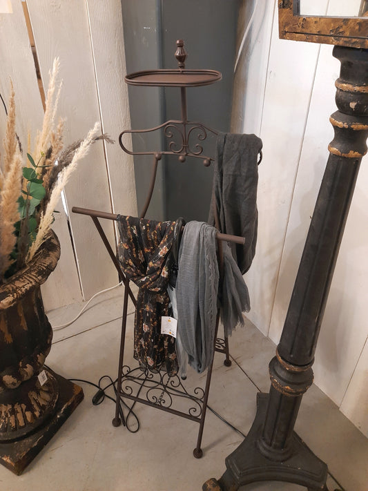 Servomuto / servomuto / appendiabiti in ferro marrone, Clayre & Eef