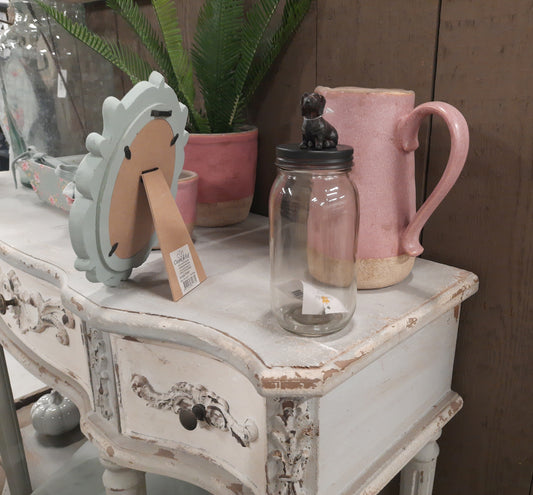 Leckerlidose Dackel - Vorratsglas aus Glas 8x22 cm