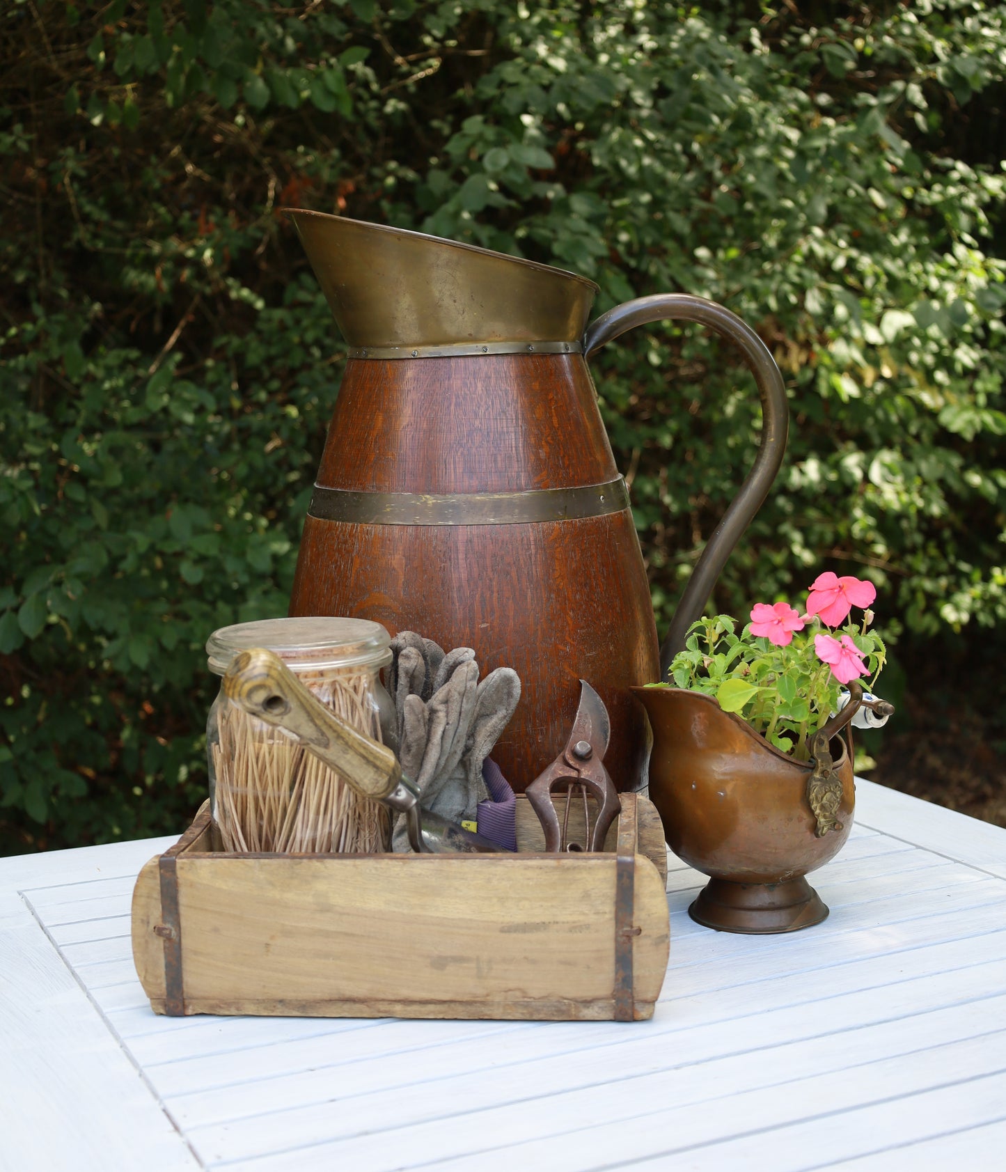 Alte Ziegelform aus Altholz - Original Backsteinform 30x15x10 cm Landhausstil