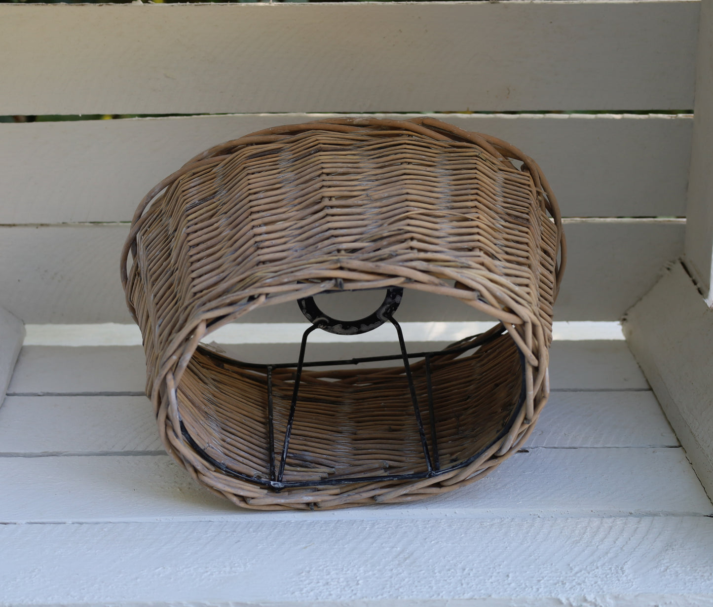 Ovaler Lampenschirm Rattan Braun E27 - Clayre & Eef Landhausstil