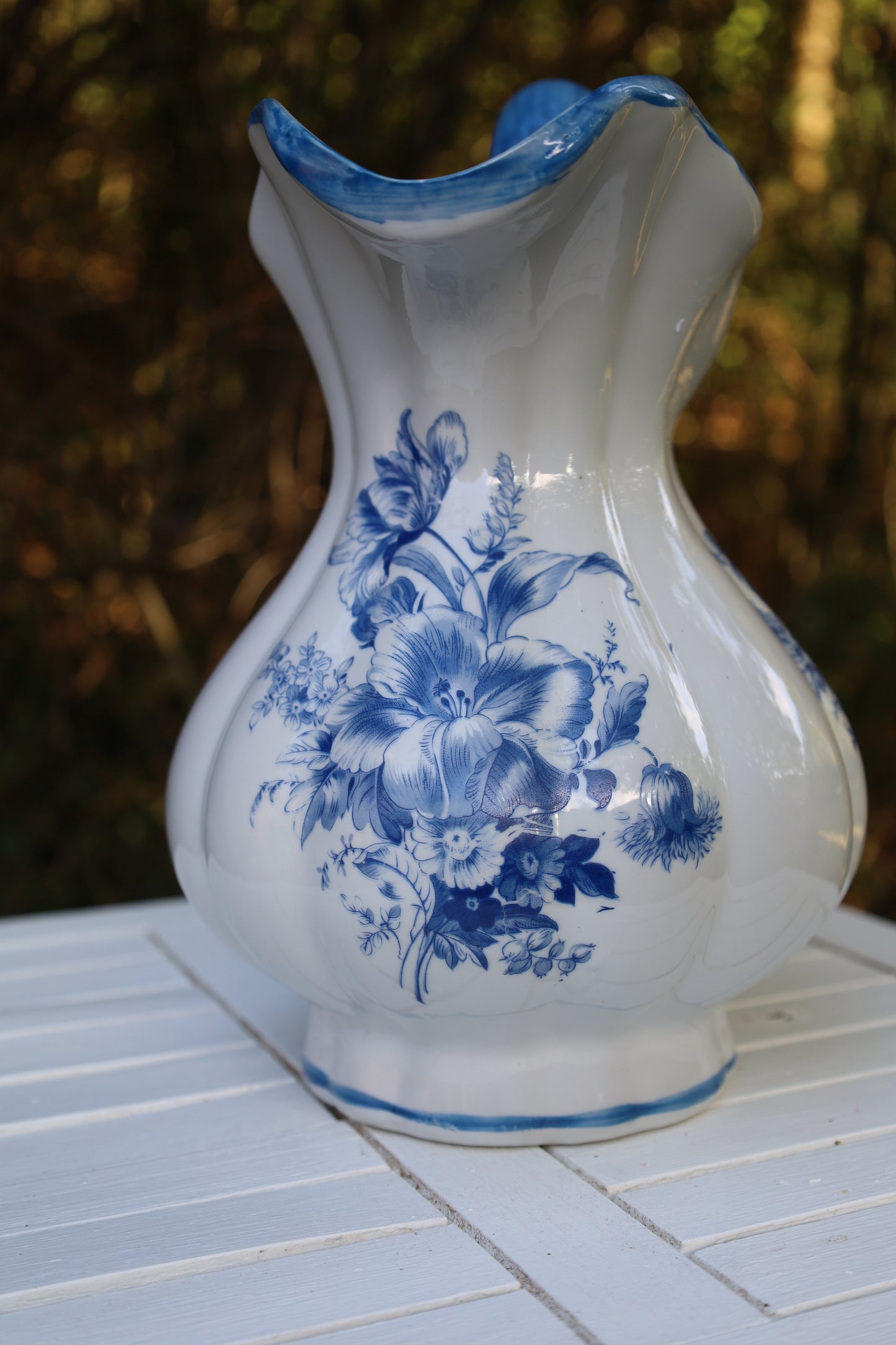 Delfter Blau Waschset Vintage - Keramik Schüssel, Krug & Nachttopf