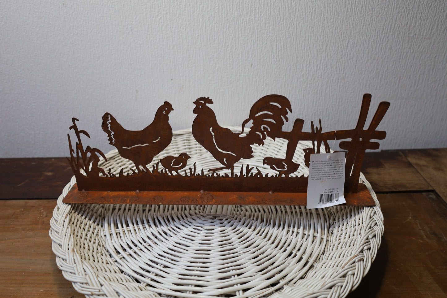 Oster Dekoration Huhn mit Küken Metall Rostoptik - Shabby Chic Frühlingsdeko {{ Shabby Chic und Landhaus Deko }} {{ www.Stein-Alt.de The cosy Cottage }}