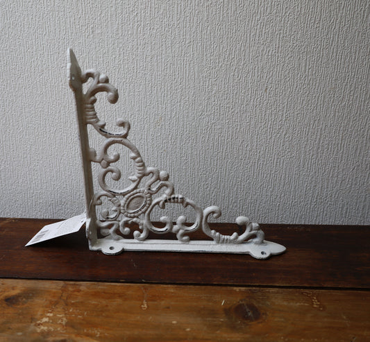 Regalkonsole Eisen in Weiß Landhausstil - Dekorative Wandhalterung für Regale & Blumenampeln {{ Shabby Chic und Landhaus Deko }} {{ www.Stein-Alt.de The cosy Cottage }}