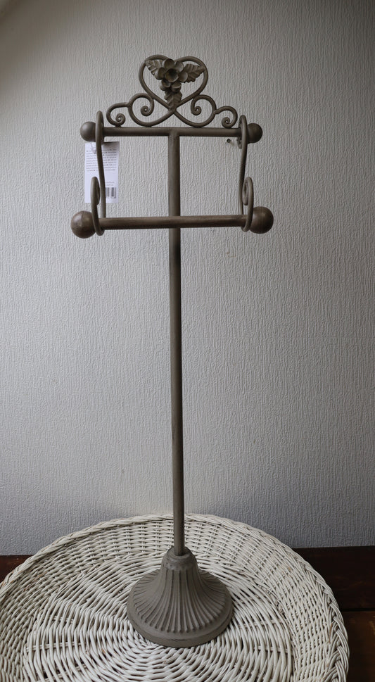 WC-Rollenhalter Shabby Chic Beige - Toilettenpapierständer im Landhausstil