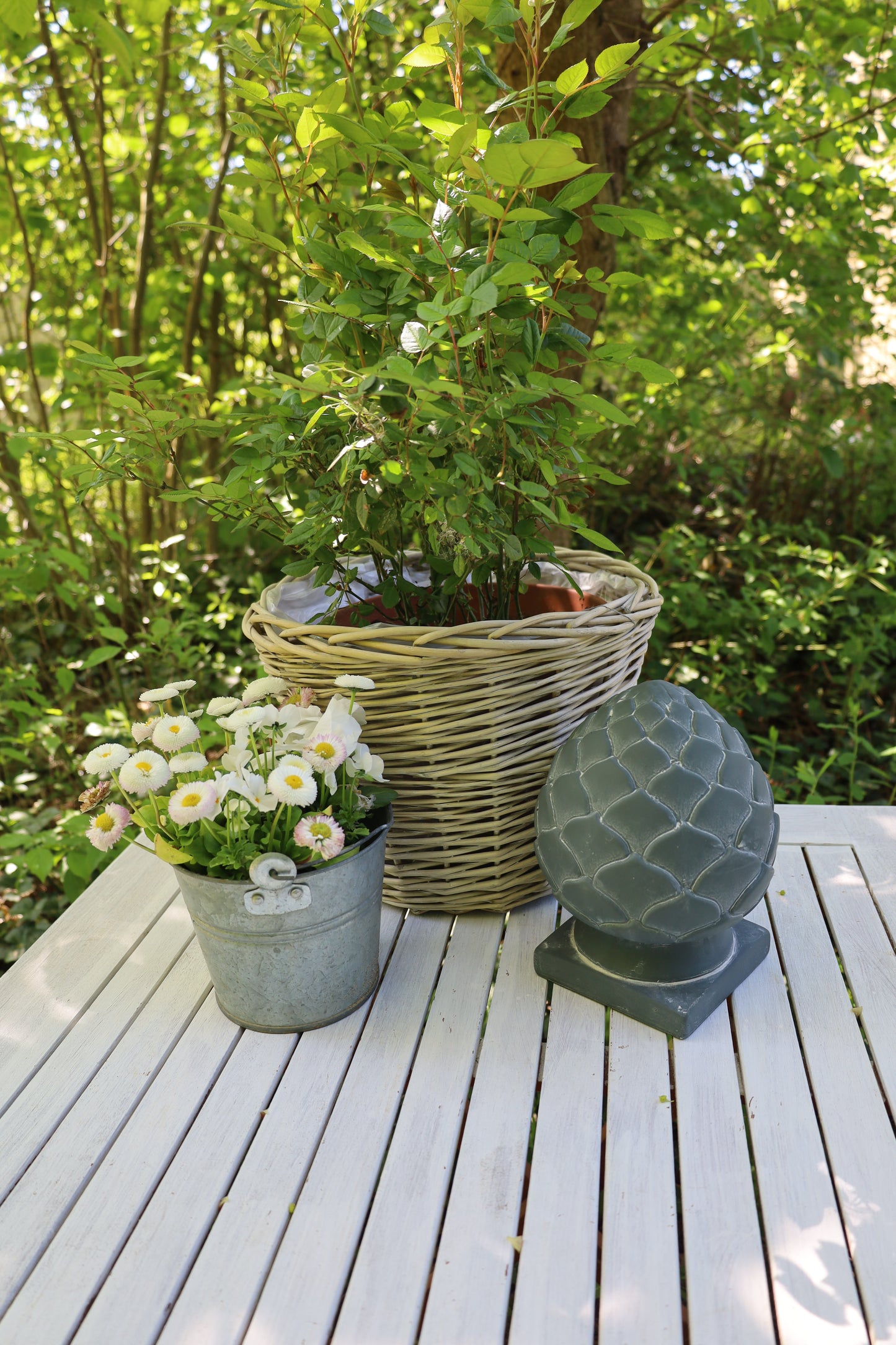Rattan Pflanztopf 3er Set – Boho Übertopf Beige | Clayre & Eef {{ Shabby Chic und Landhaus Deko }} {{ www.Stein-Alt.de The cosy Cottage }}