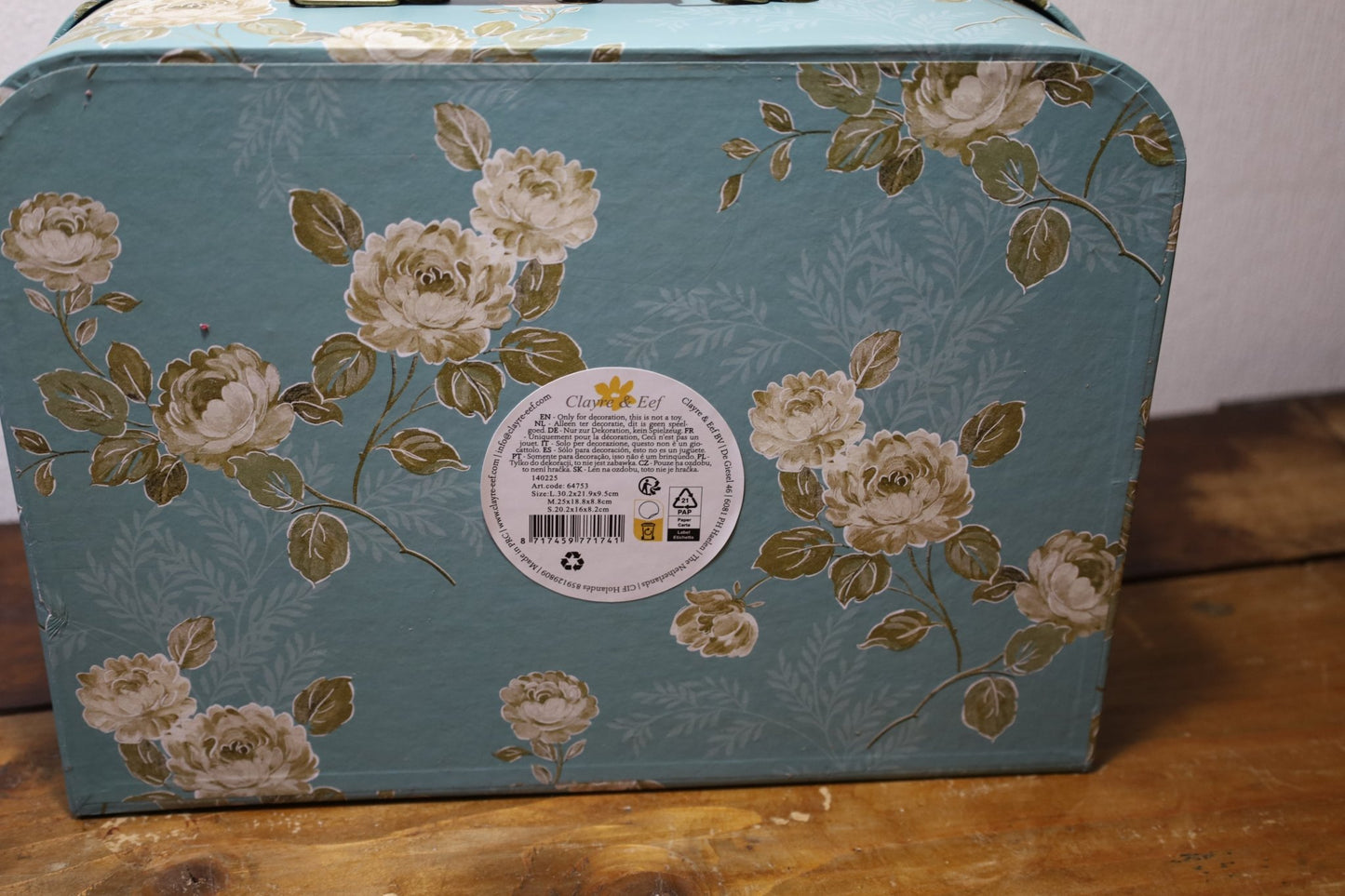 3er Set Deko-Koffer mit Blumenmuster - Aufbewahrungsboxen im Landhausstil {{ Shabby Chic und Landhaus Deko }} {{ www.Stein-Alt.de }}