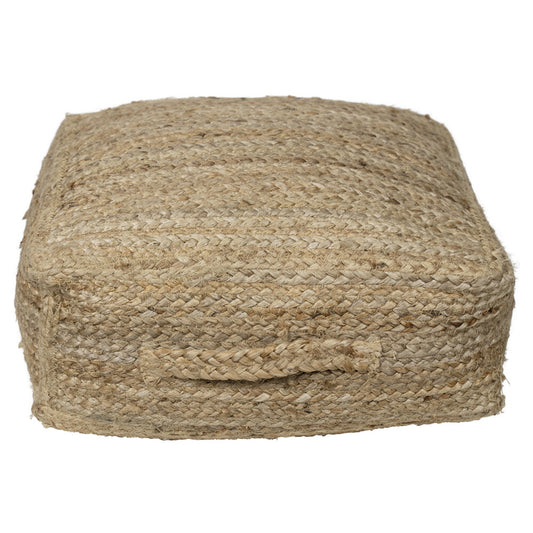 Sitzkissen / Bodenkissen aus Jute im Boho-Stil