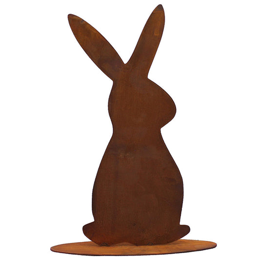 Edelrost Hase - Osterdekoration für Garten und Balkon Frühlingsdeko landhausstil {{ Shabby Chic und Landhaus Deko }} {{ www.Stein-Alt.de The cosy Cottage }}