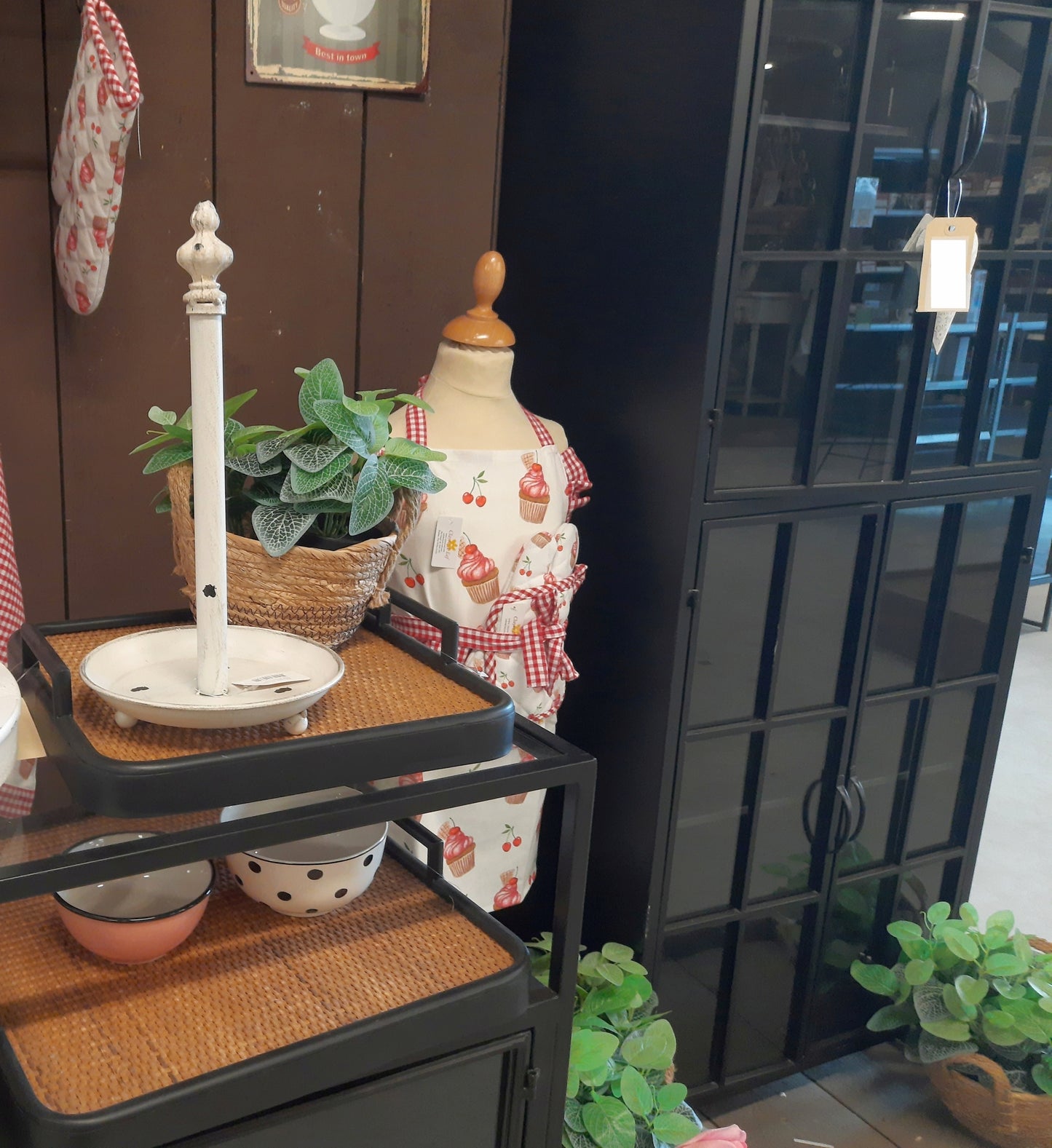 Küchenrollenhalter Eisen Weiß Shabby Chic - Vintage Zewahalter Landhaus