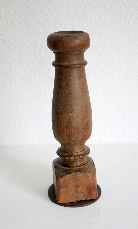 Kerzenständer aus Altholz - Unikat Shabby Chic Landhausstil {{ Shabby Chic und Landhaus Deko }} {{ www.Stein-Alt.de }}