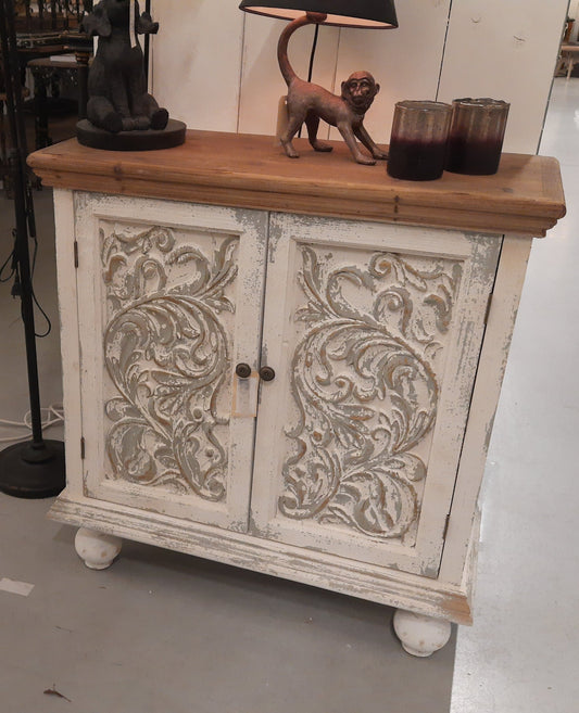 Kommode Shabby Chic Weiß – Sideboard Landhaus Anrichte Holz | Clayre & Eef {{ Shabby Chic und Landhaus Deko }} {{ www.Stein-Alt.de }}