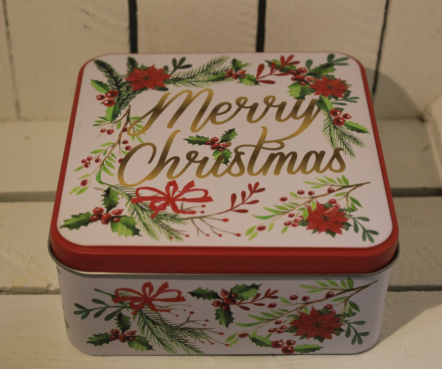 Plätzchendosen 3er Set Metall Weihnachten - Merry Christmas Keksdosen Landhausstil {{ Shabby Chic und Landhaus Deko }} {{ www.Stein-Alt.de }}