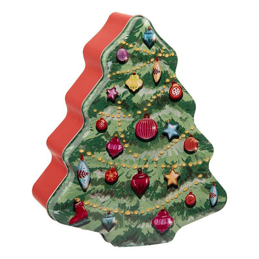Plätzchendosen / Keksdose: Tannenbaum aus Metall, Weihnachten {{ Shabby Chic und Landhaus Deko }} {{ www.Stein-Alt.de }}