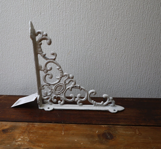 Regalkonsole Eisen Weiß – Wandhalterung Landhausstil {{ Shabby Chic und Landhaus Deko }} {{ www.Stein-Alt.de }}