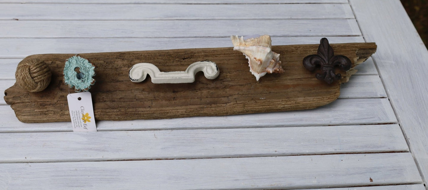 Schubladengriff Gusseisen Braun – Möbelknauf Französische Lilie {{ Shabby Chic und Landhaus Deko }} {{ www.Stein-Alt.de }}