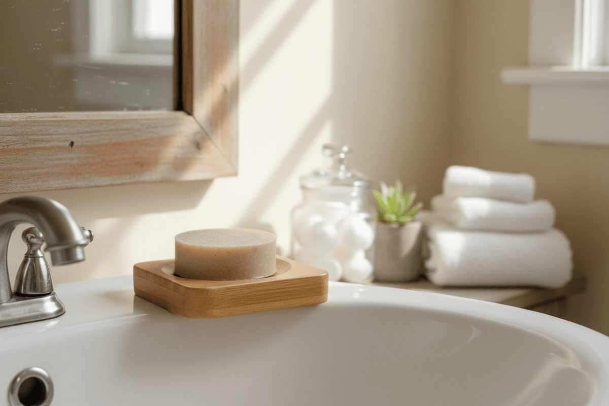Seifenschale Seifenschale Bambus – Natürliche Seifenablage für Bad & Küche in 2 Varianten Shabby Chic und Landhaus Deko bei www.Stein-Alt.de