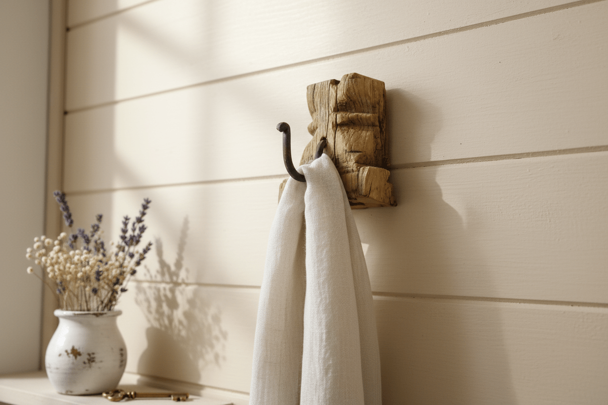 Wandhaken Altholz Upcycling - Garderobenhaken Handtuchhalter - Unikat Shabby Chic {{ Shabby Chic und Landhaus Deko }} {{ www.Stein-Alt.de }}