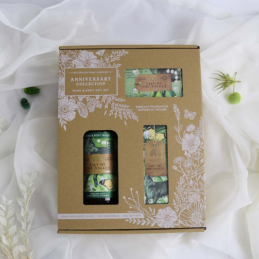 Wellness Set Maiglöckchen - Duschgel, Seife & Handcreme 3-teilig {{ Shabby Chic und Landhaus Deko }} {{ www.Stein-Alt.de }}