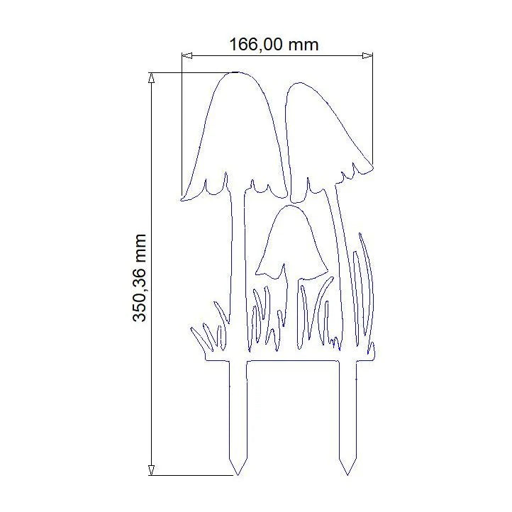 Edelrost Pilze - Herbstdekoration für Garten und Balkon