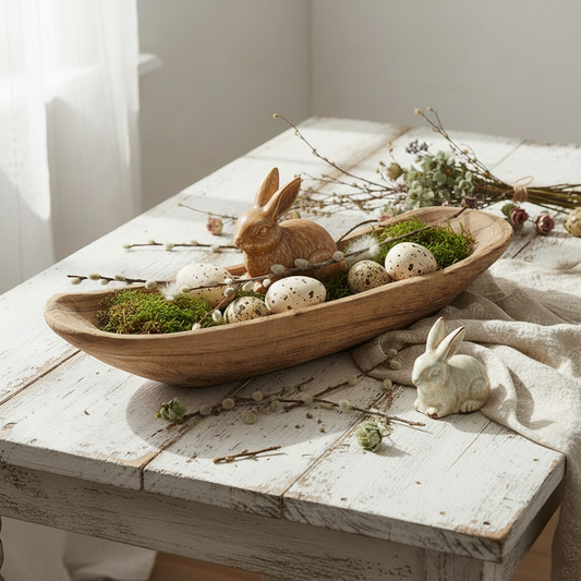 Ciotola di legno per servire o decorare