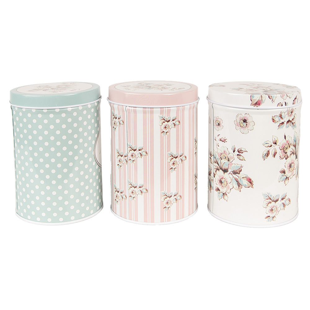 Vorratsdose 3er Set: Teedose, Zucker, Kaffee aus Aluminium