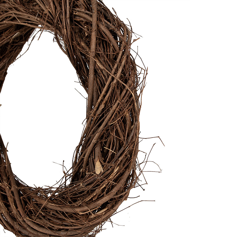 Rutenkranz Natur braun - Adventskranz Rohling aus Holz - Ø 25-50 cm