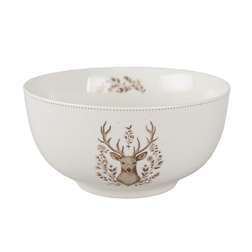 Porzellan Geschirr Set Hirsch Weihnachten - Teller, Tassen & Schalen