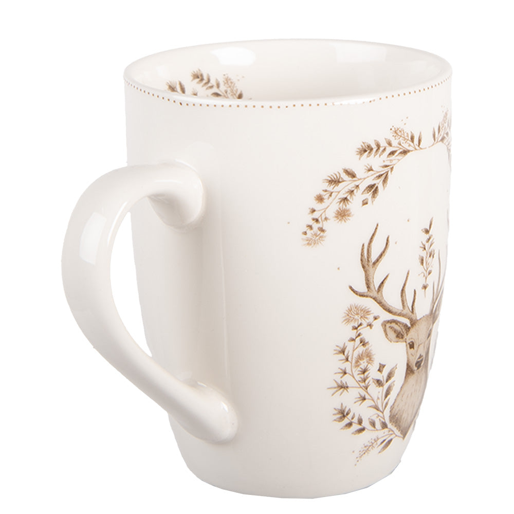 Porzellan Geschirr Set Hirsch Weihnachten - Teller, Tassen & Schalen