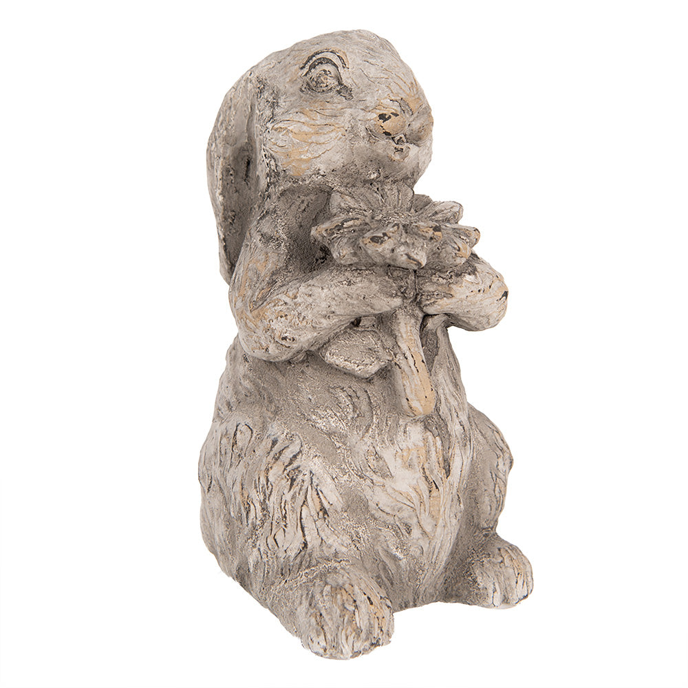 Oster Hase Steinguss Grau 15cm - Gartendeko Frühling Häschen Landhaus {{ Shabby Chic und Landhaus Deko }} {{ www.Stein-Alt.de The cosy Cottage }}