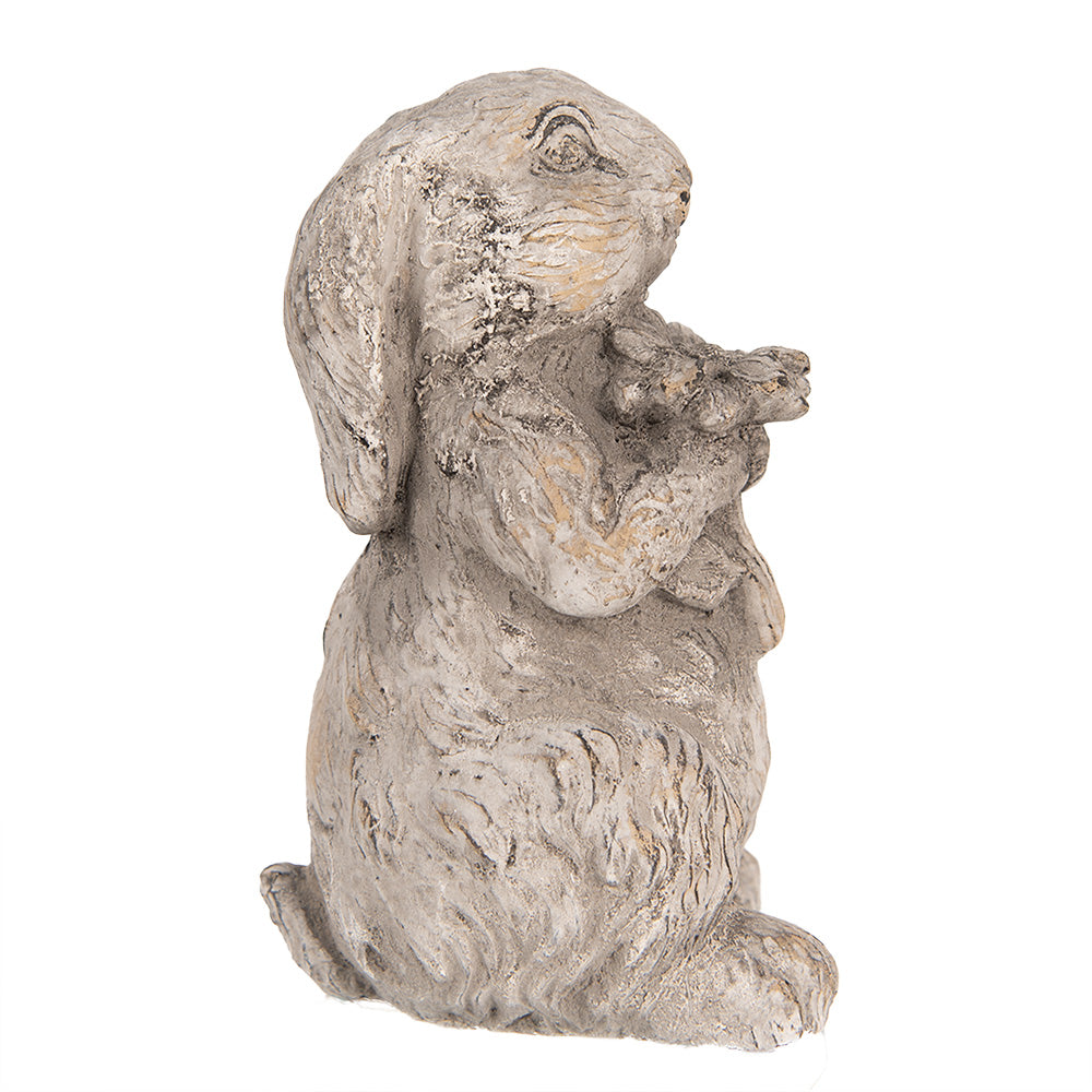 Oster Hase Steinguss Grau 15cm - Gartendeko Frühling Häschen Landhaus {{ Shabby Chic und Landhaus Deko }} {{ www.Stein-Alt.de The cosy Cottage }}
