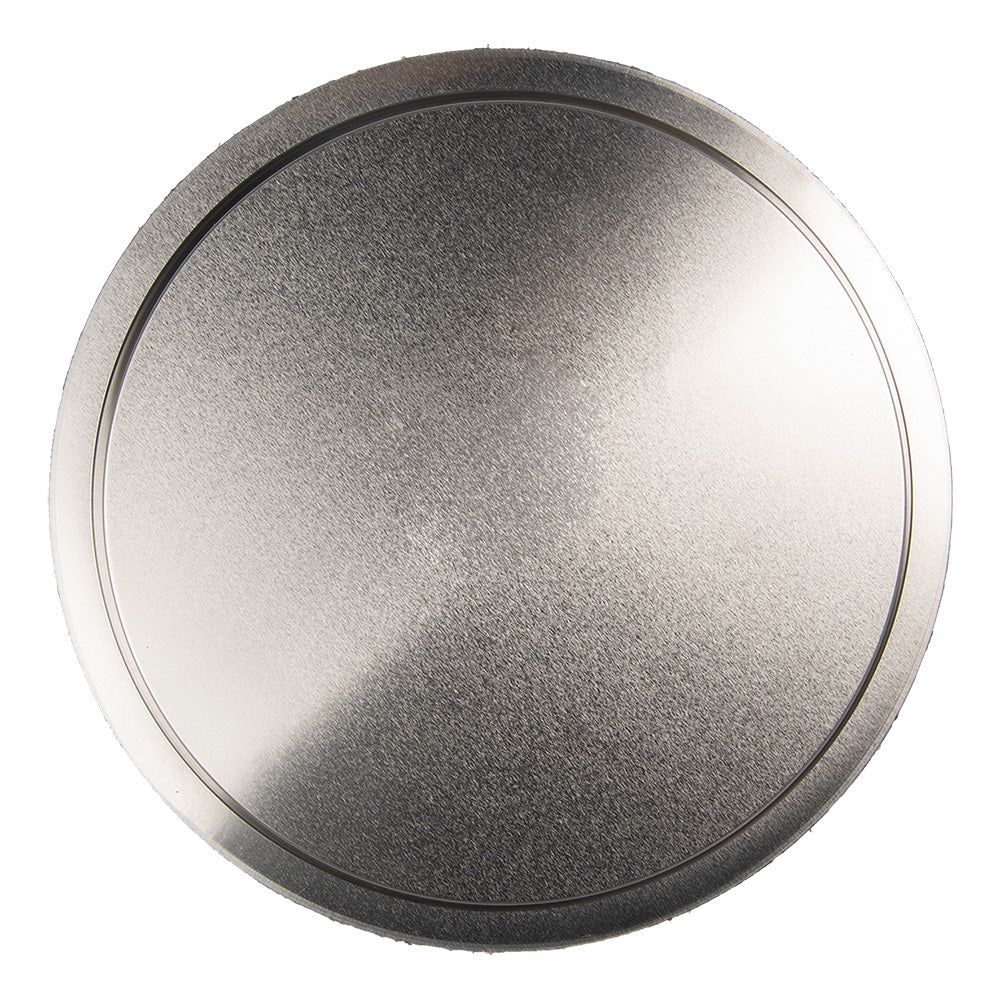 Rundes Metalltablett Grün Ø 32 cm - Blumenmotiv Landhaus-Stil