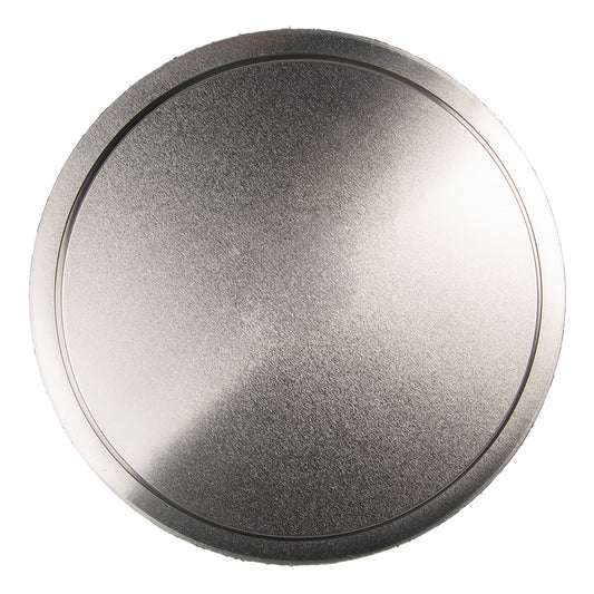 Rundes Metalltablett Grün Ø 32 cm - Blumenmotiv Landhaus-Stil