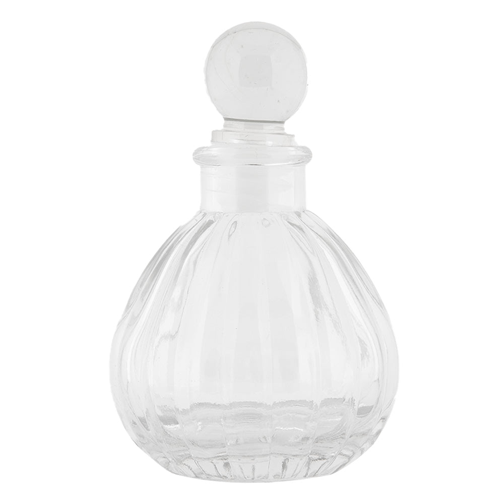 Fläschchen, kleine Flasche aus Glas mit Stopfen, verschiedene Formen