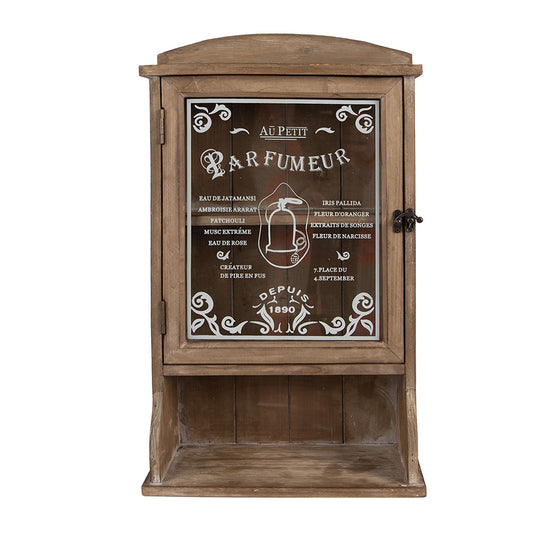 Wandschrank / Hängeschränkchen / Wandregal aus Holz in Braun / Landhaus / Clayre & Eef