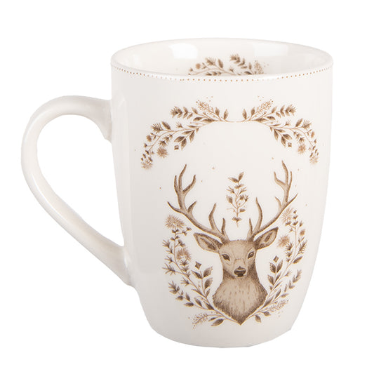 Porzellan Geschirr Set Hirsch Weihnachten - Teller, Tassen & Schalen