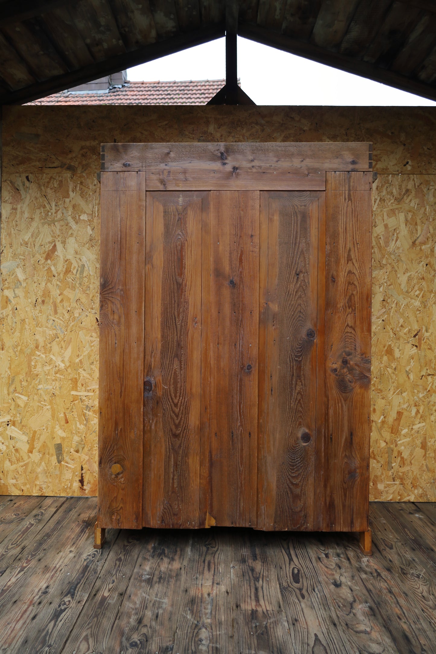 Antiker Küchenschrank Gründerzeit Weichholz - Tellerschrank restauriert 1870-1915