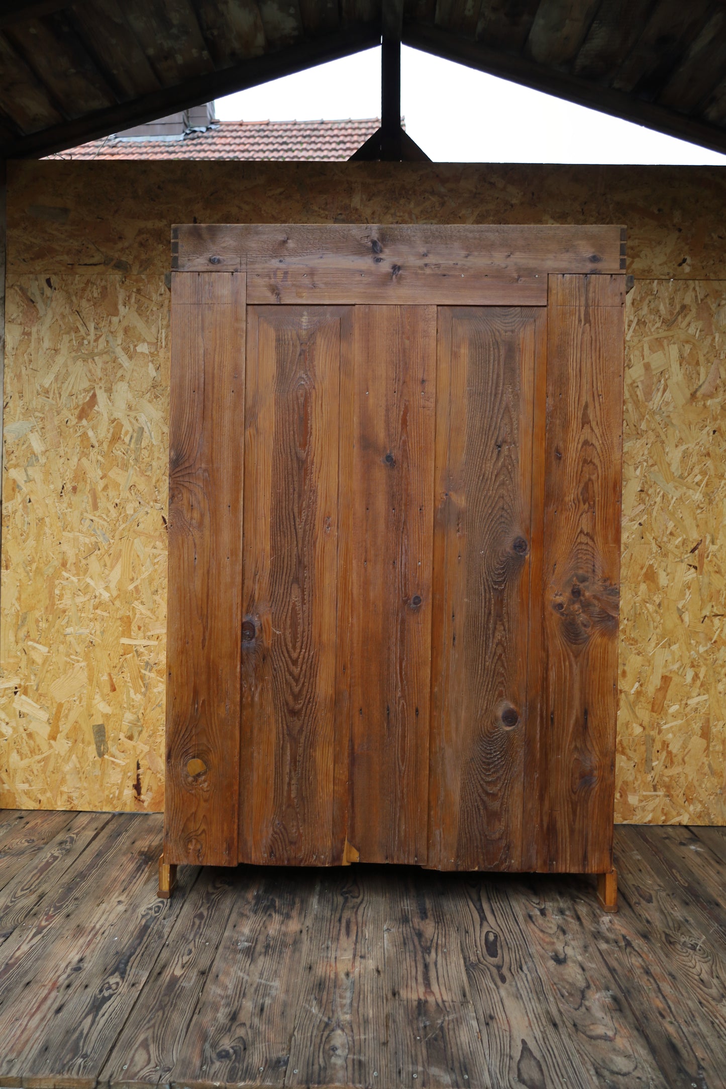 Antiker Küchenschrank Gründerzeit Weichholz - Tellerschrank restauriert 1870-1915