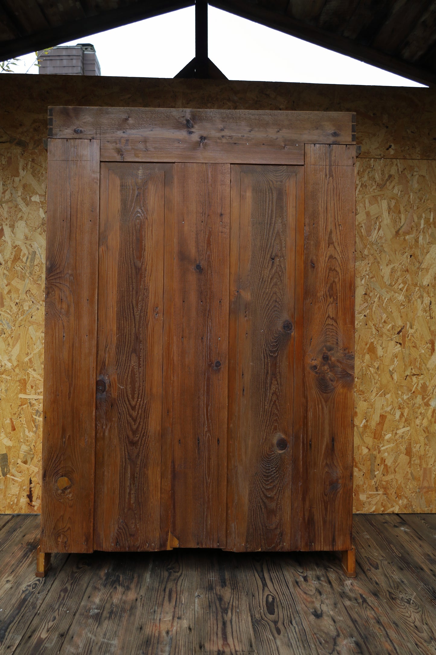 Antiker Küchenschrank Gründerzeit Weichholz - Tellerschrank restauriert 1870-1915