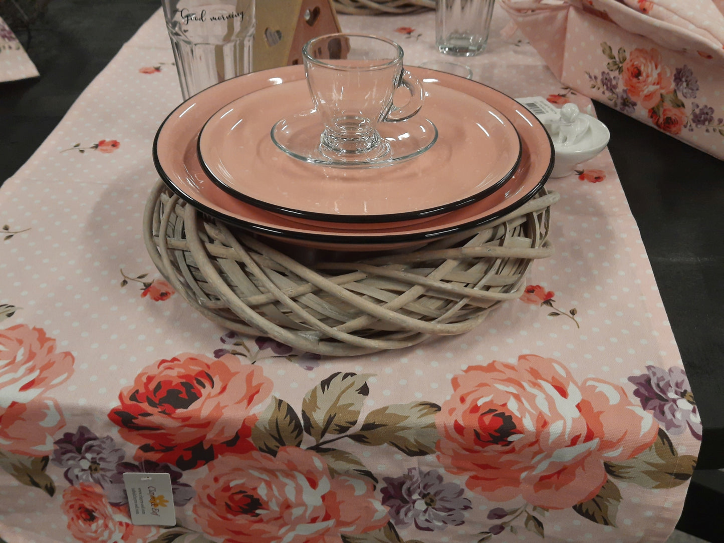 Rattankranz Natur Grau-Weiß - Adventskranz Rohling aus Holz Ø 20-50 cm