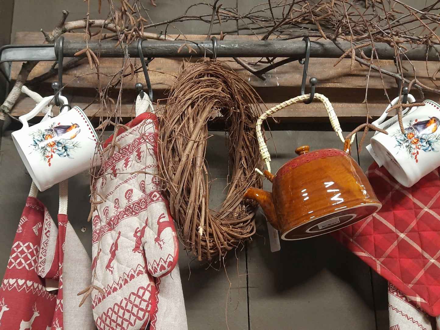 Rutenkranz Natur braun - Adventskranz Rohling aus Holz - Ø 25-50 cm