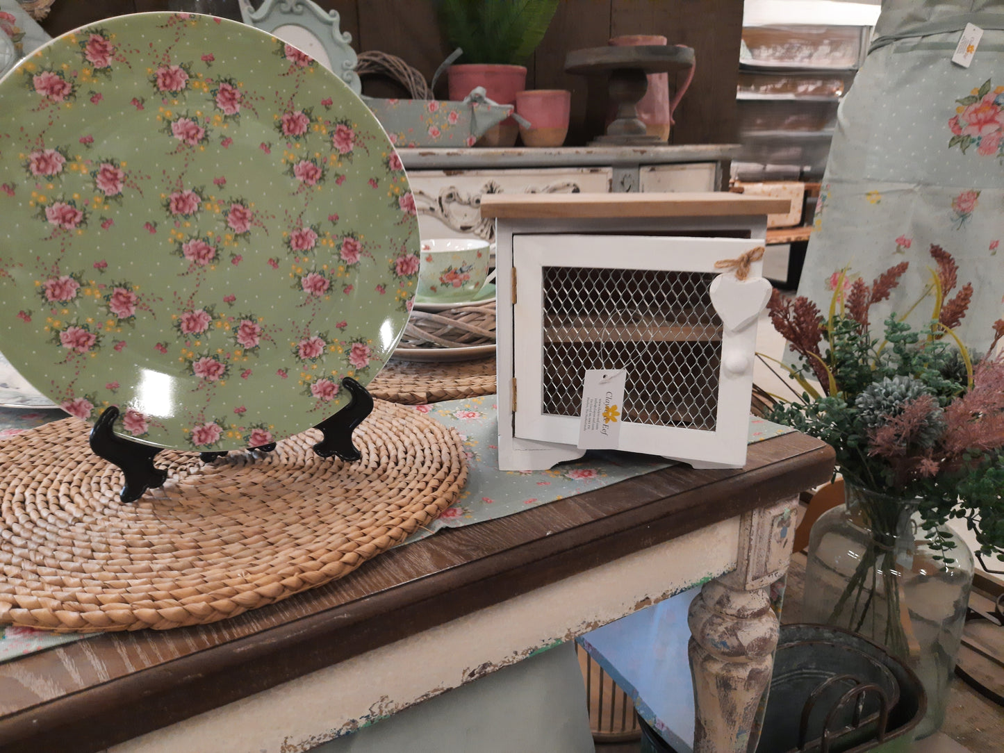 Eierschrank Weiß Holz Landhausstil – Eierhalter für 12 Eier Vintage Shabby Chic