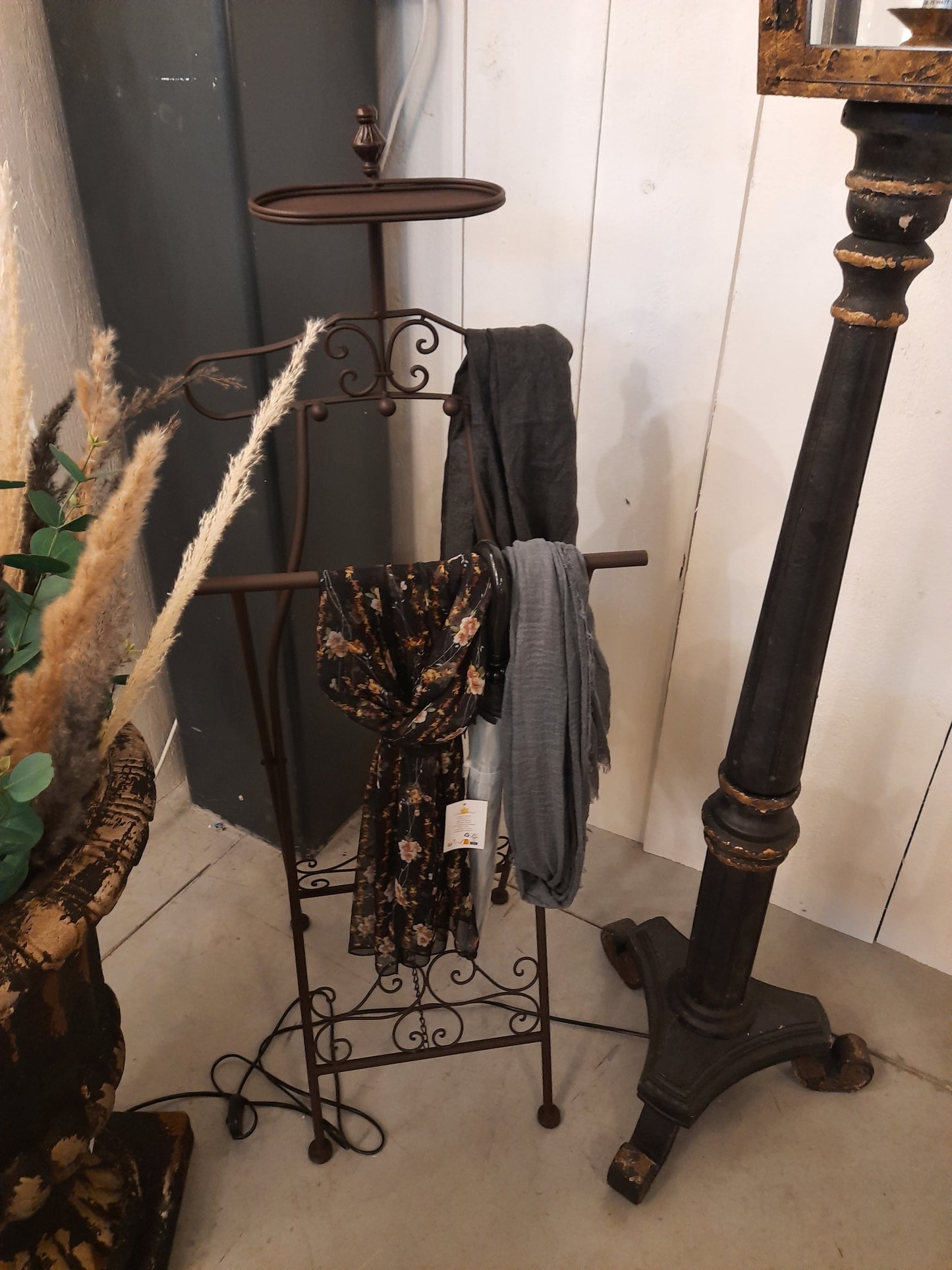 Herrendiener Stummer Diener Kleiderständer Eisen Braun - Clayre & Eef