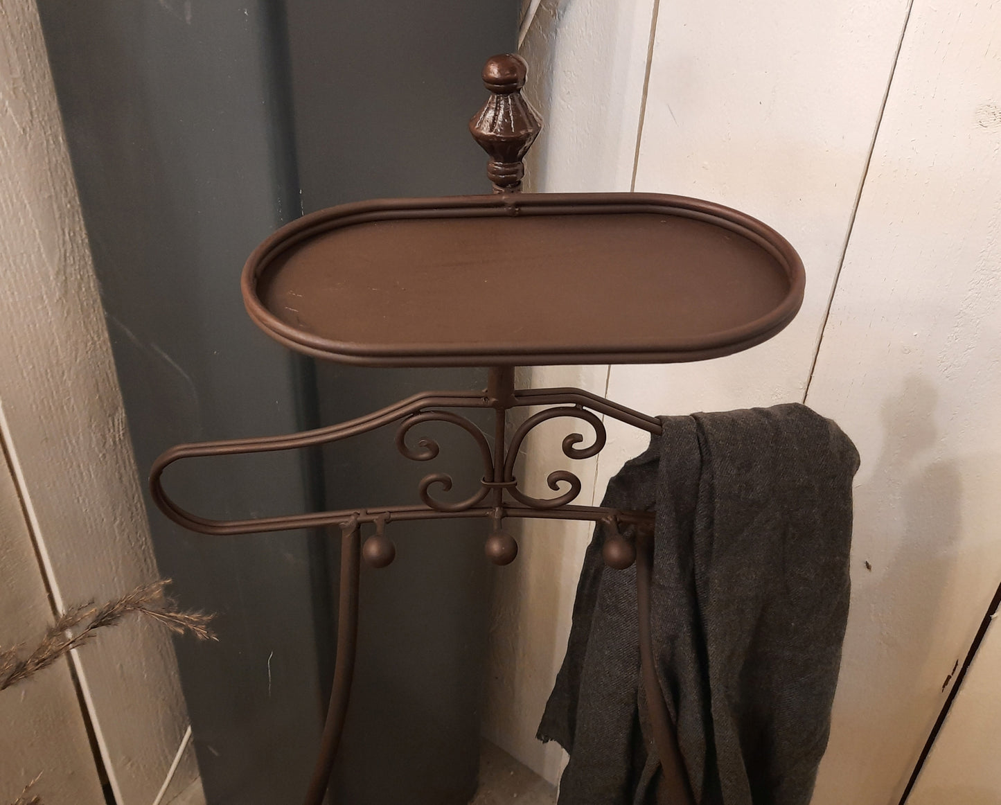 Herrendiener Stummer Diener Kleiderständer Eisen Braun - Clayre & Eef