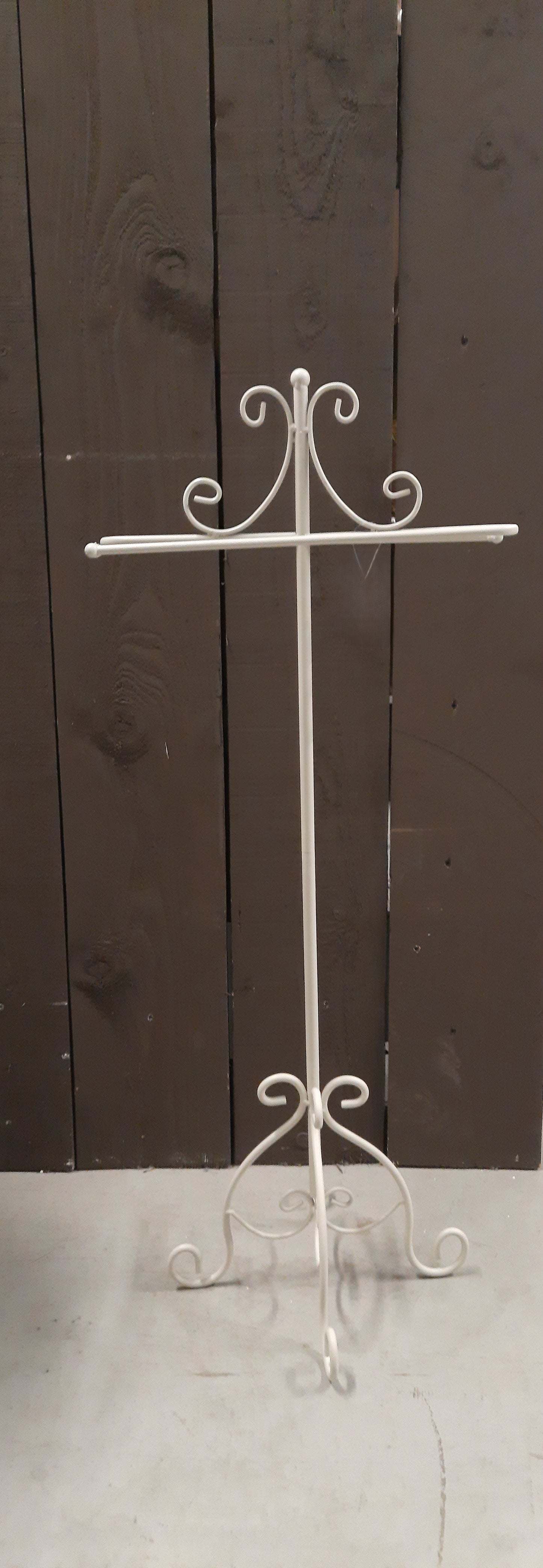 Portasciugamani / portasciugamani in metallo bianco, per due asciugamani