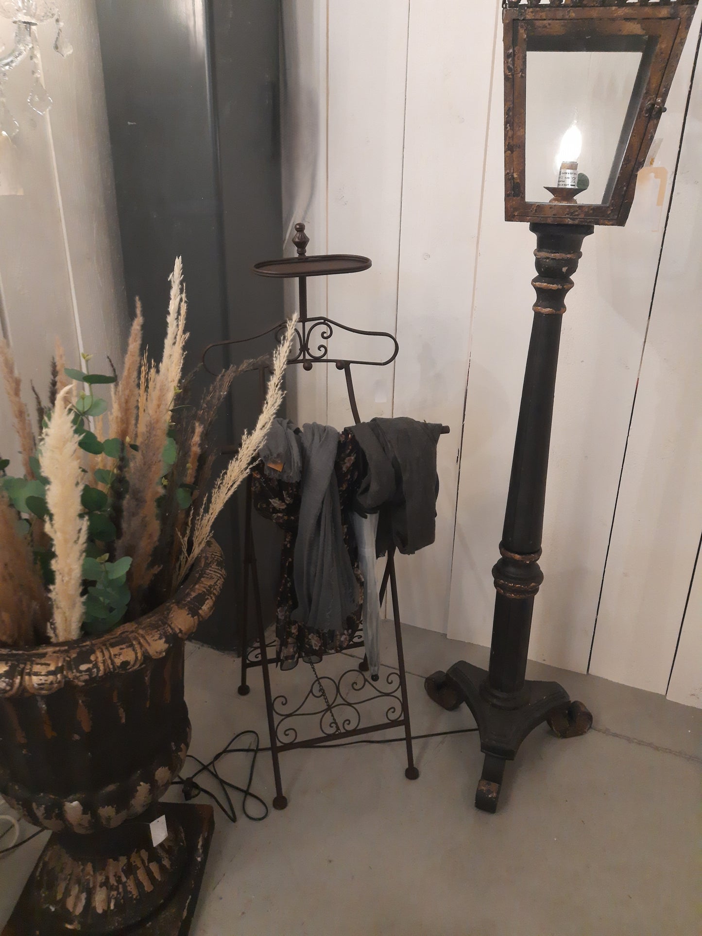 Herrendiener Stummer Diener Kleiderständer Eisen Braun - Clayre & Eef