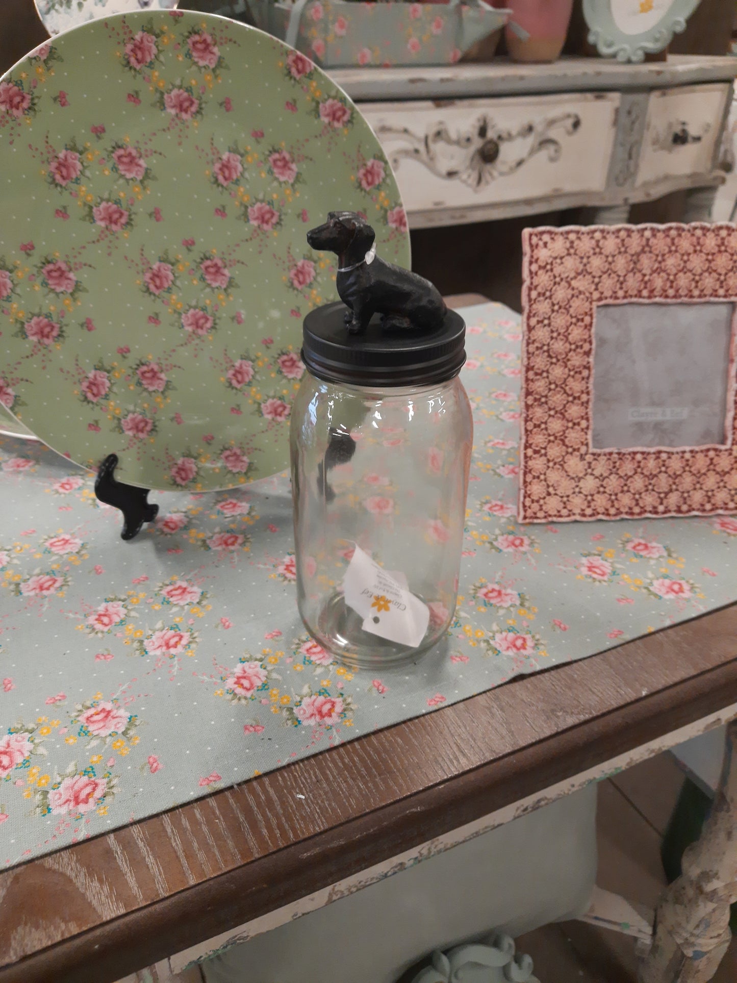 Leckerlidose Dackel - Vorratsglas aus Glas 8x22 cm