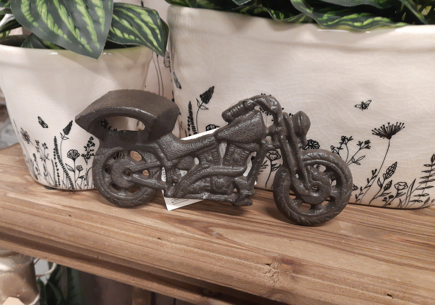 Wandflaschenöffner Motorrad Gusseisen – Vintage Biker Deko 19cm