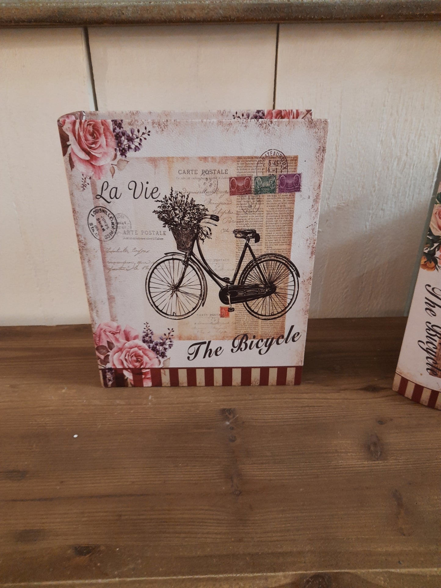 Aufbewahrungsboxen 3er Set Bücher-Design 27/22/17 cm - Romantisch Nostalgisch Vintage