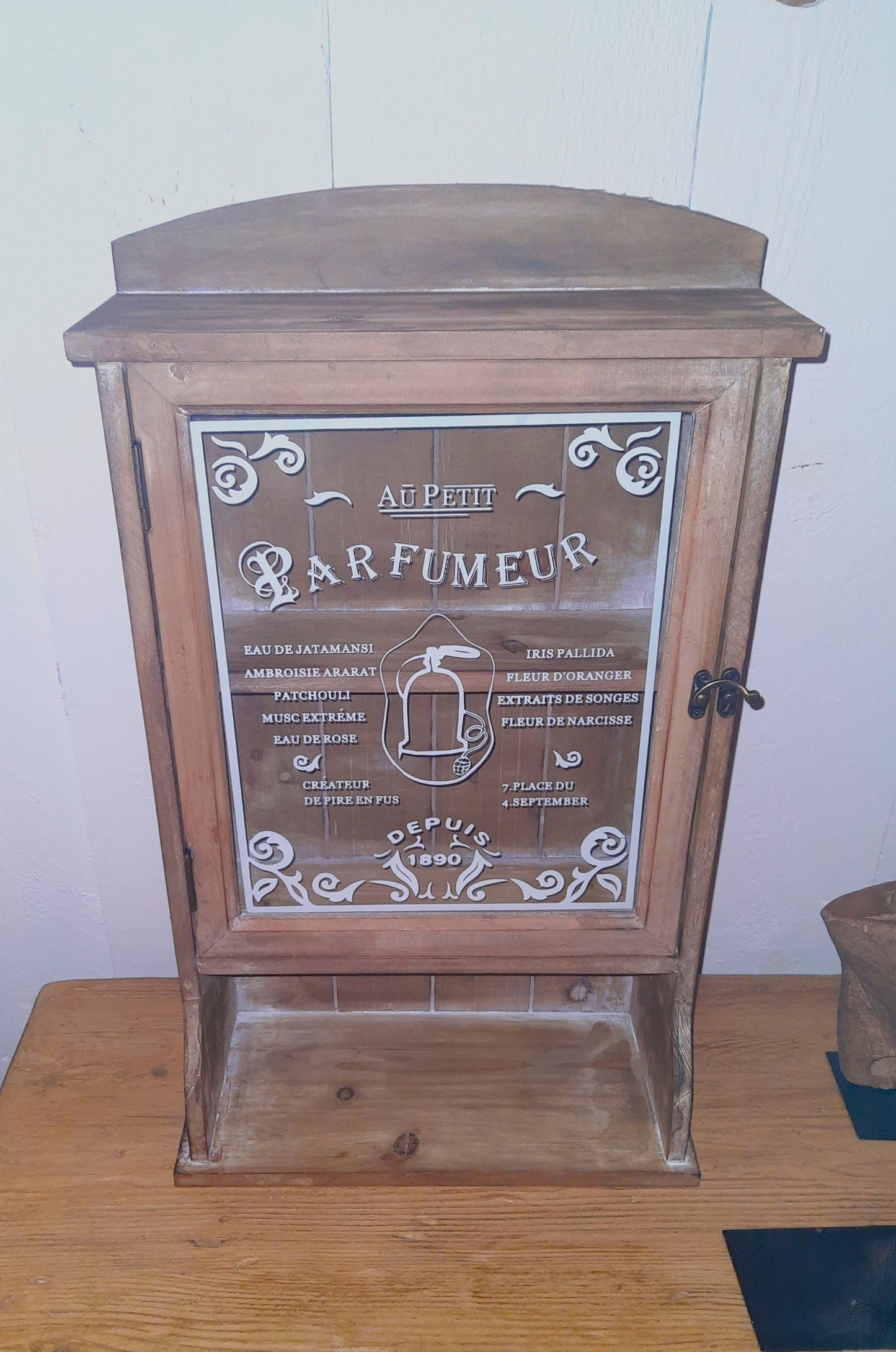 Wandschrank / Hängeschränkchen / Wandregal aus Holz in Braun / Landhaus / Clayre & Eef